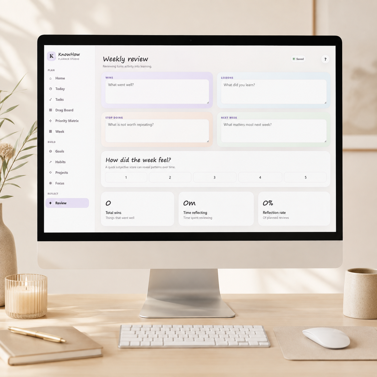 Digital Productivity Planner | Daily, Weekly, Habit & Goal Tracker