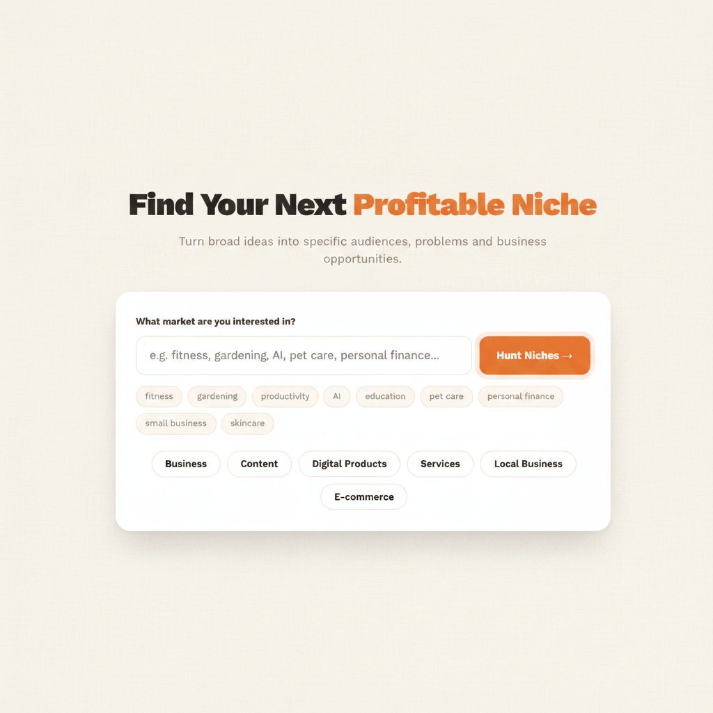 Niche Hunter — Find Your Next Profitable Niche