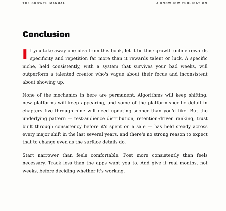 The Growth Manual: How to Build an Audience From Scratch (2026 Full Guide)